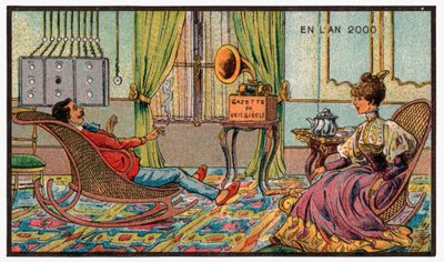 Um gramofone, c.1910 de . .