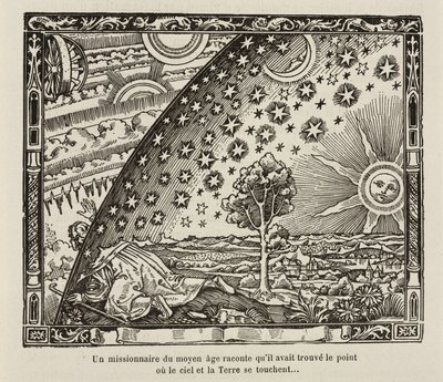 Um missionário medieval encontra o ponto onde o céu e a terra se tocam de Frederick (attr. to) Barnard
