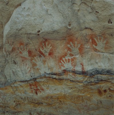 Desenho aborígene (pintura rupestre) de William Walcutt