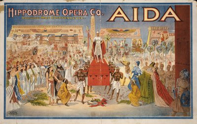 Aida, c.1908 (litografia colorida) de . .