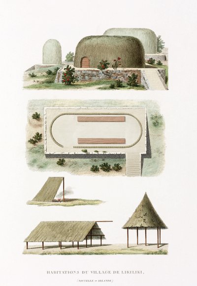 Edifícios de Arquitectura na aldeia de Likiliki de Frederick (attr. to) Barnard