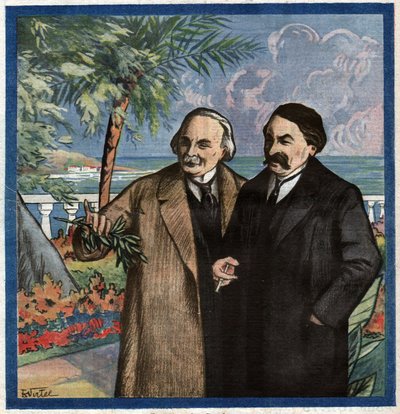 Aristide Briand e Lloyd George. Arisitde Briant e Lloyd George. de Ferdinand Georg Waldmuller