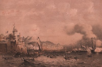 Chegada do Imperador Napoleão III a Génova, Ligúria de William Walcutt