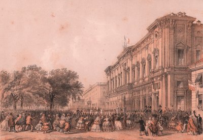 Chegada do Imperador Napoleão II a Alessandria, Piemonte de William Walcutt