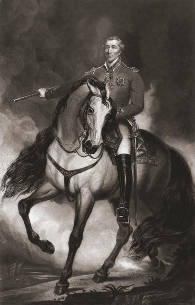 Arthur Wellesley, Duque de Wellington, retrato equestre de . .