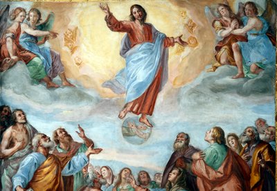 Ascensão de Cristo. A Basílica della Santissima Annunziata del Vastato. Génova. Itália. de . .