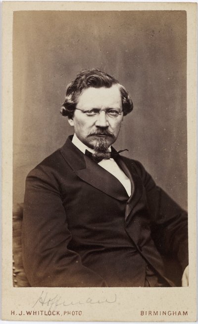 August Wilhelm von Hofmann, químico orgânico alemão, meados do século XIX de Frederick (attr. to) Barnard