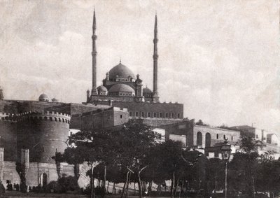 Cairo, a cidadela de Saladino (Egito). por volta de 1920 (foto p/b) de . .