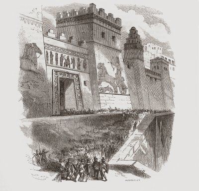 Captura da Babilônia por Ciro, o Grande de . .