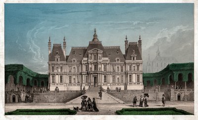 Castelo de Maison Lafitte, cerca de 1850 (gravura) de . .