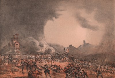 Clash em Madonna della Scoperta, Batalha de Solferino e San Martino, Lombardia de William Walcutt
