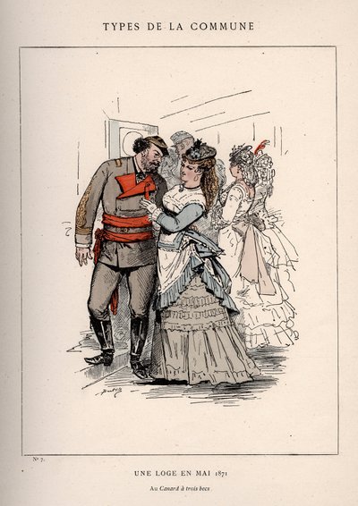 Paris Commune: traje da UNE LOGE PT MAIO 1871 (7) em "Les Communeux de Frederick (attr. to) Barnard