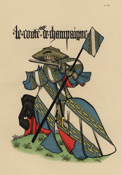 Conde de Champagne, Comte de Champagne, com padrão de John Pardon
