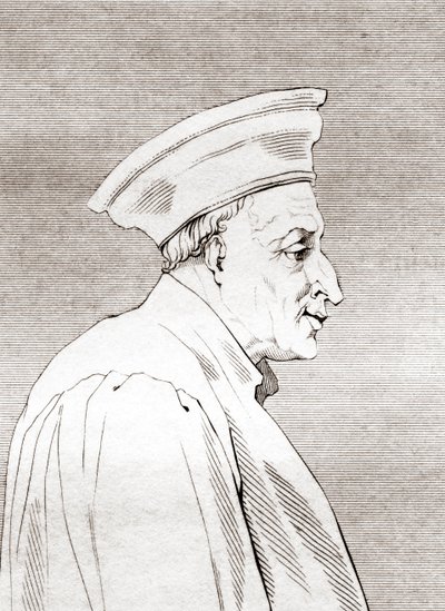 Còsimo di Giovanni degli Mèdici (1389 1464), Primeiro da dinastia política Medici, da "Galeria Histórica de Retratos e Pinturas", publicado em 1808 de Ferdinand Georg Waldmuller