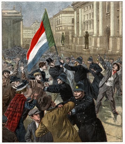 Manifestações em Dublin de . .