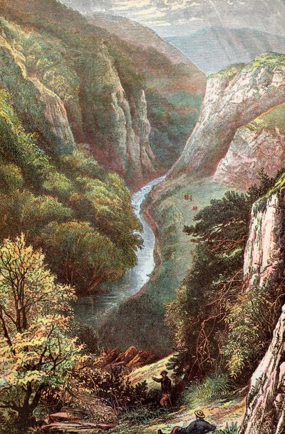 Dovedale, Peak District, Derbyshire, Inglaterra, de . .