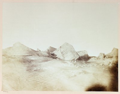 Expedição Ártica (1875-1876) pelo Capitão George Nares (1831-1915): Floebergs, perto da praia de Floeberg de Frederick (attr. to) Barnard
