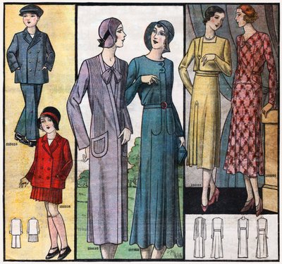 A moda nos anos trinta de . .