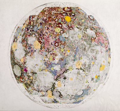 Mapa geológico da lua de Frederick (attr. to) Barnard