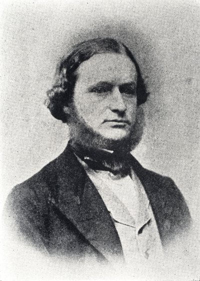 Gustav Kirchhoff, físico alemão, c 1860s de Frederick (attr. to) Barnard