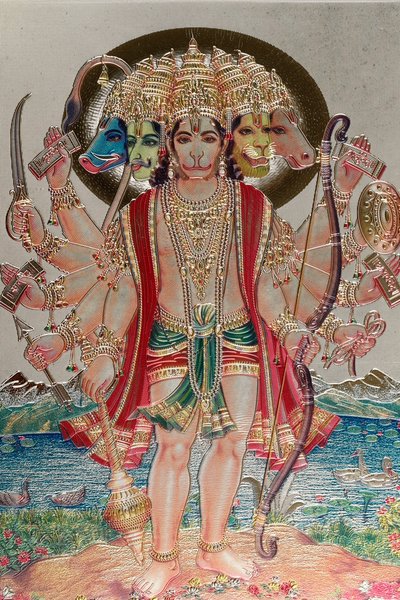 Hanuman, o deus macaco na mitologia hindu. de . .