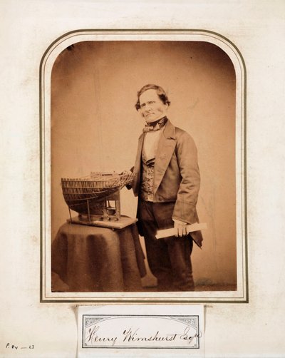 Henry Wimshurst, engenheiro inglês de Ferdinand Georg Waldmuller