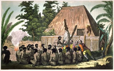 James Cook. cerca de 1820 (gravura) de . .