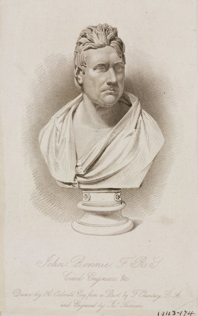 John Rennie, engenheiro civil escocês, c 1810s de Frederick (attr. to) Barnard