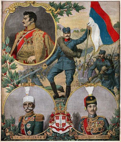 Les heros nationaux serbes. Os heróis nacionais sérvios. de Ferdinand Georg Waldmuller