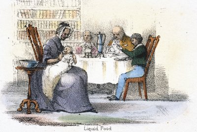 Alimentos líquidos", c 1845 de Frederick (attr. to) Barnard
