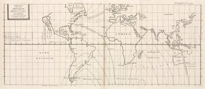 Mapa magnético da Terra de Frederick (attr. to) Barnard