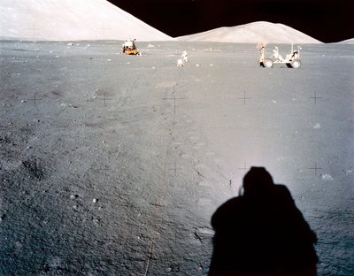 Voo espacial tripulado, EUA, Apollo 17 Base lunar da Apollo 17 em Taurus Littrow de Ferdinand Georg Waldmuller