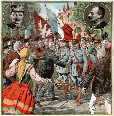 Maxime Weygand en Pologne. Maxime Weygand na Polônia. de Ferdinand Georg Waldmuller