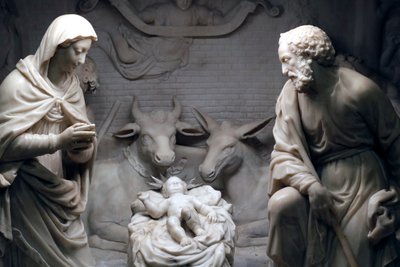 Presépio. Escultura. Igreja de San Donato. Génova. Itália. de . .