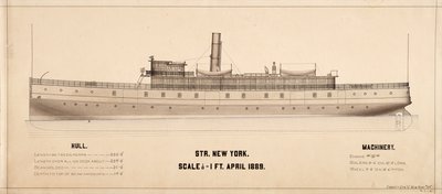 Planos de Nova York (navio a vapor: 1889) de . .