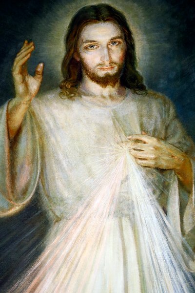 Igreja de Notre Dame de Plainpalais. Jesus, a Divina Misericórdia, eu confio em Vós. França. de . .