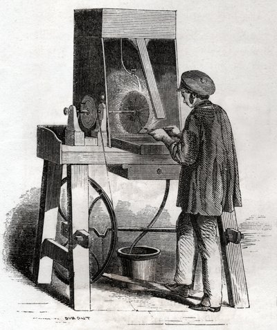 Trabalhador em Silversmithery. Trabalhador em Silversmithery. de Frederick (attr. to) Barnard