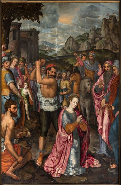 Igreja paroquial (Parochiekerk Sint-Walburga). Tríptico. de . .