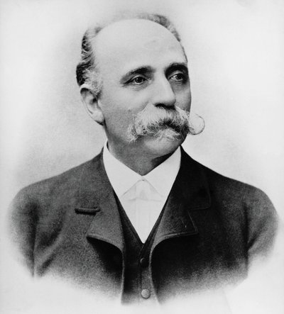 Retrato de Bartolomeo Emilio Camillo Golgi (1843-1926), cientista e médico italiano, Prémio Nobel da Medicina em 1906, fotografia de William Walcutt