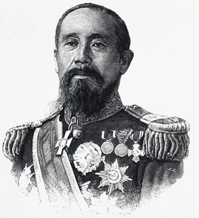 Retrato de Ito Hirobumi (1841-1909), político japonês de William Walcutt