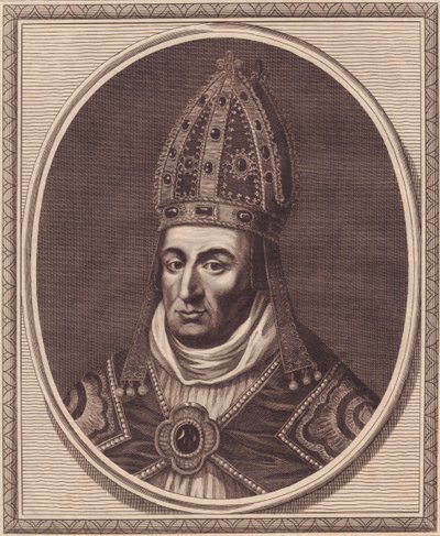 Retrato de William Waynflete (1398-1486), Bispo de Winchester, gravura em cobre de John Goldar (1729-1795) de William Walcutt