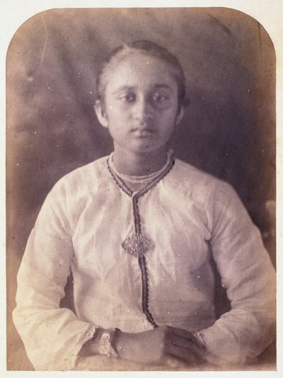 Retrato de uma jovem mulher, Ceilão, c 1875 de Ferdinand Georg Waldmuller
