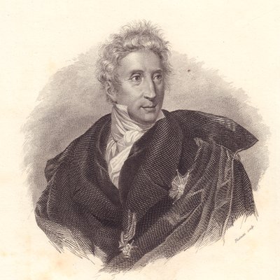 Retrato do historiador de arte Leopoldo Cicognara (1767-1834), gravura em cobre de Fusinati a partir do retrato de Lipparini de William Walcutt