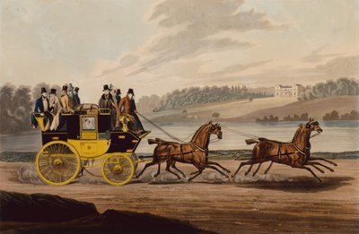 Royal Telegraph Manchester (gravura colorida) de . .