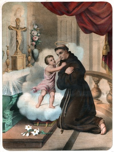 Santo Antônio de Pádua, por volta de 1850 (gravura) de . .