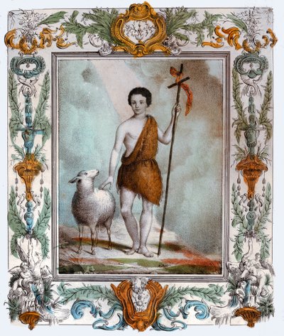 São João Batista, por volta de 1880 (gravura) de . .