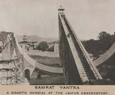 Samrat Yantra no Observatório Jaipur, Índia de Frederick (attr. to) Barnard