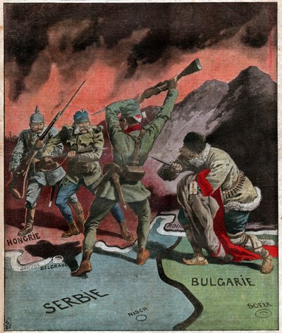 Sargento pingente la Iere Guerre. A Sérvia durante a Primeira Guerra Mundial. de Ferdinand Georg Waldmuller