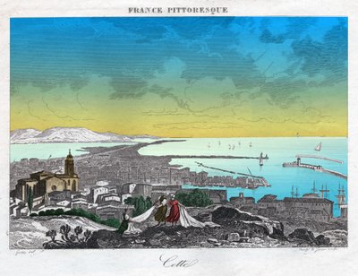 Sete, circa 1850 (engraving) de . .