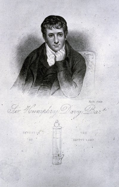 Sir Humphry Davy, farmacêutico. de Frederick (attr. to) Barnard